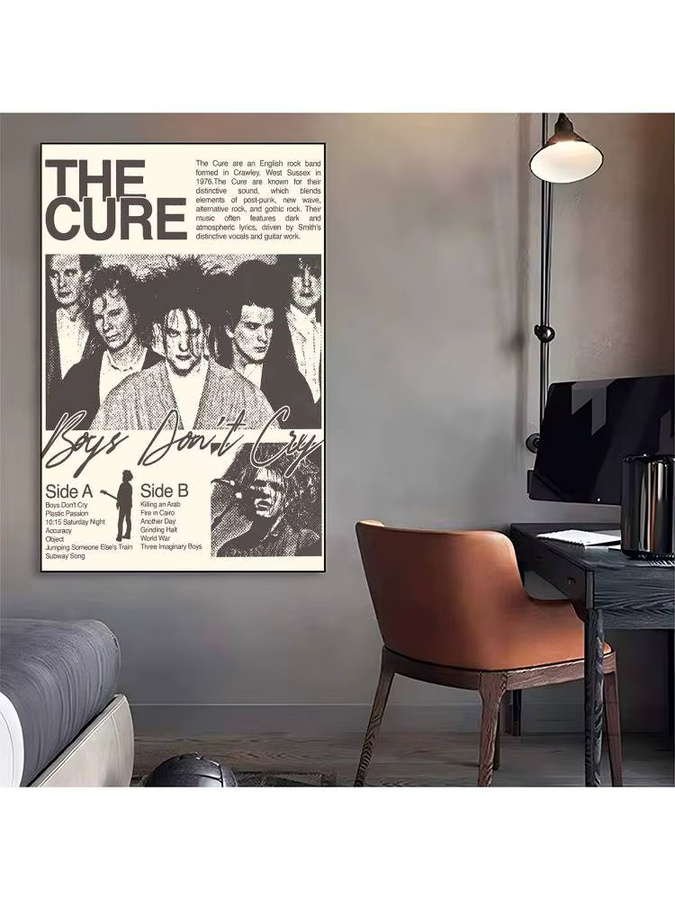 Selbstklebender Wandaufkleber Rastar The C-Cure Band Klassisches Kunstposter in Mehrfarbig - Bild 6