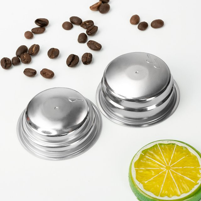 Dalinwell Wiederverwendbarer Espresso-Kaffeefilter aus Edelstahl, doppelschichtiger Siebträger-Filterkorb, Silber, Durchmesser: 51 mm - Bild 1