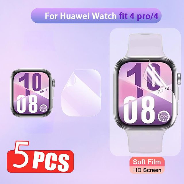 Displayschutz Hydrogel für Huawei Watch Fit 4, transparent - Bild 1