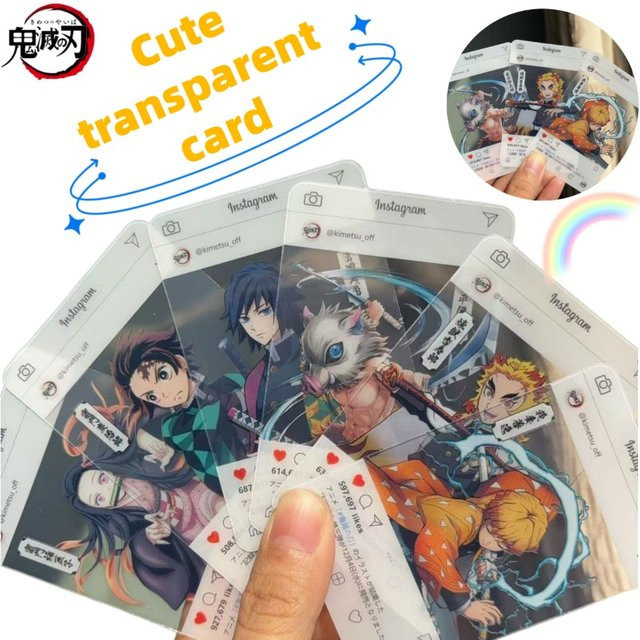 Bandai Demon Slayer Sammelkarten, Tanjiro, Nezuko, Zenitsu, Tengen, Kunststoff - Bild 1