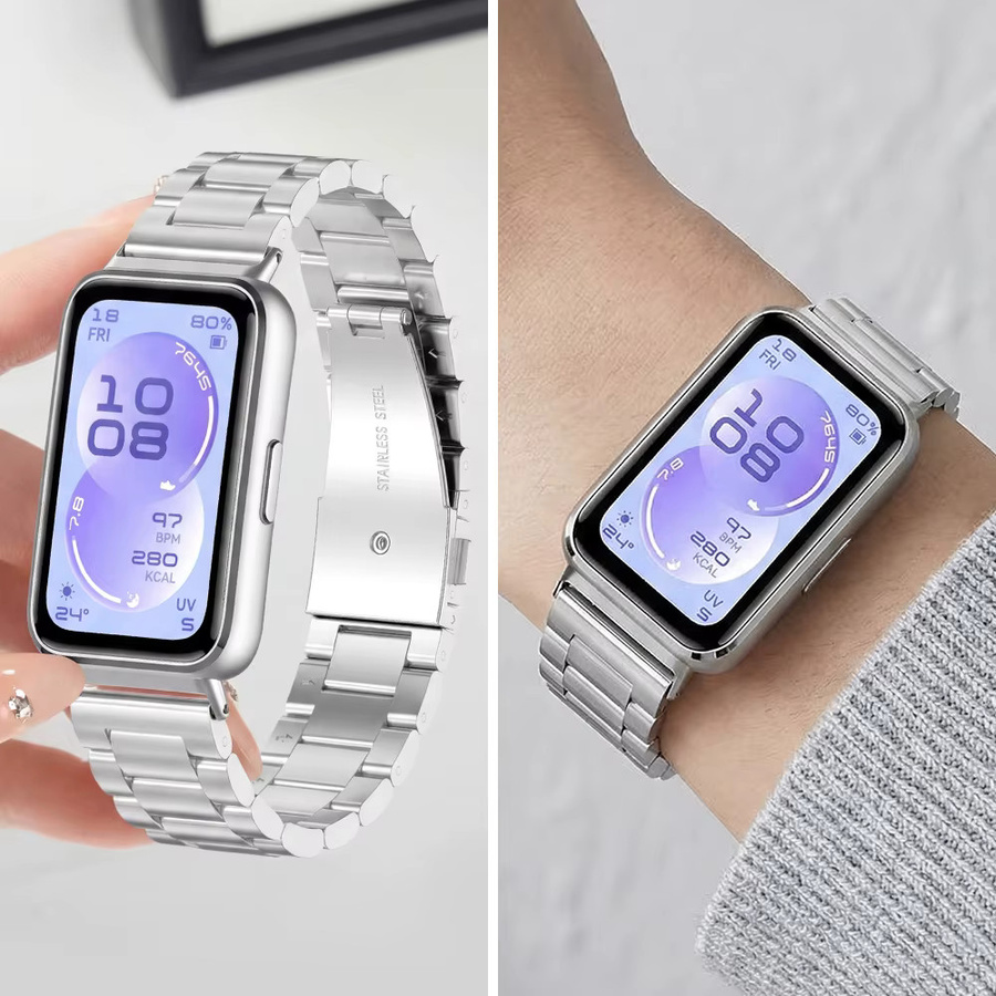 KILPILLS Uhrenarmband Edelstahl, für Huawei Band 11 Pro - Bild 2