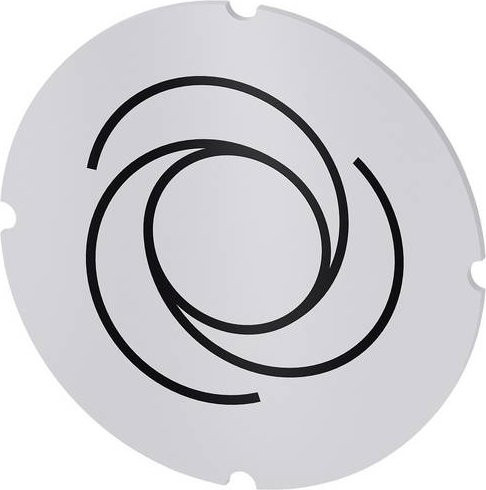 Siemens Einlegeschild 3SU1900-0AB71-0RQ0 aus Kunststoff, 10 Stück, Schwarz und Weiß - Bild 1