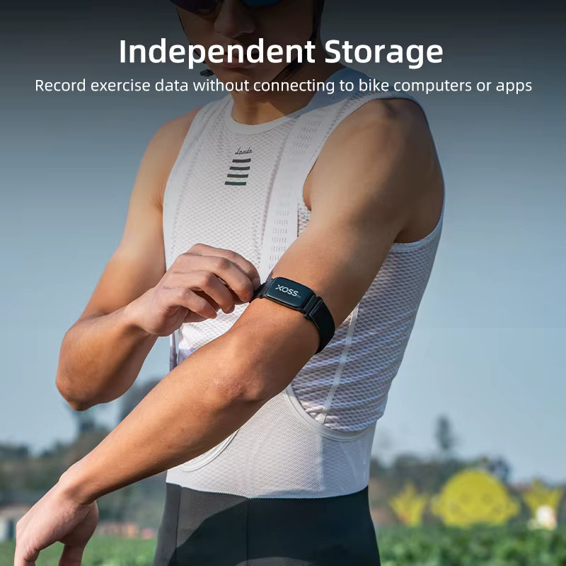 XOSS Beat Band Pro HRM Herzfrequenzmesser-Armband in Schwarz, IP68 wasserdicht, intelligenter Fitnesssensor für Radfahren, Laufen und Schwimmen - Bild 3