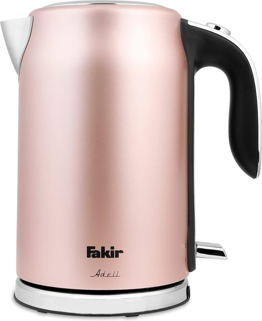 Fakir Wasserkocher ADELL ROSE in Rot und Pink aus Edelstahl mit 1,7 l Fassungsvermögen, Kalkfilter und Abschaltautomatik - Bild 1
