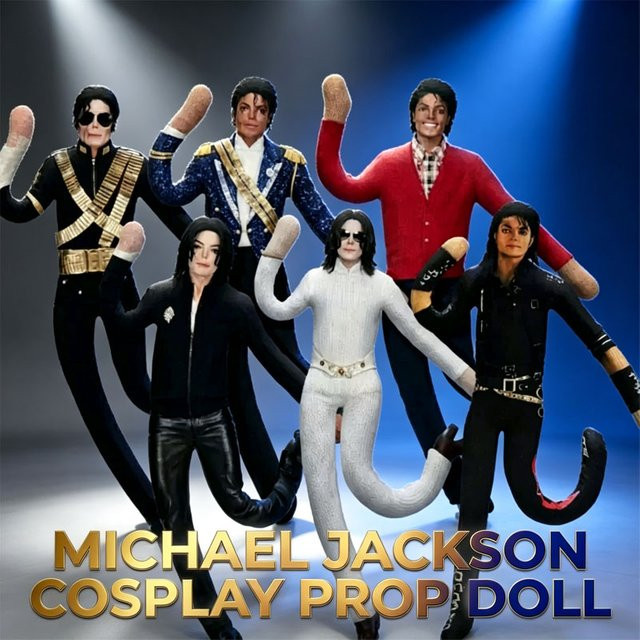 52TOYS Michael Jackson Anime-Puppe, Plüsch, 6-teiliges Set, ab 18 Jahren - Bild 1