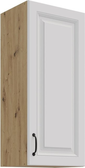Hängeschrank Stilo Landhaus Weiß Matt, Breite: 40 cm, Höhe: 90 cm - Bild 1