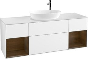 V&B Waschtischunterschrank Finion in Weiß lackiert, Breite: 160 cm - Bild 1