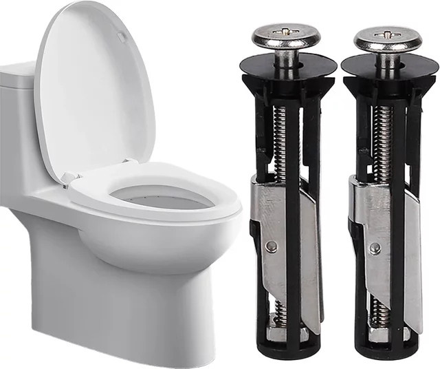 Alloet WC-Sitz-Befestigungsschrauben-Set aus Edelstahl für einfache Installation und Wartung - Bild 1