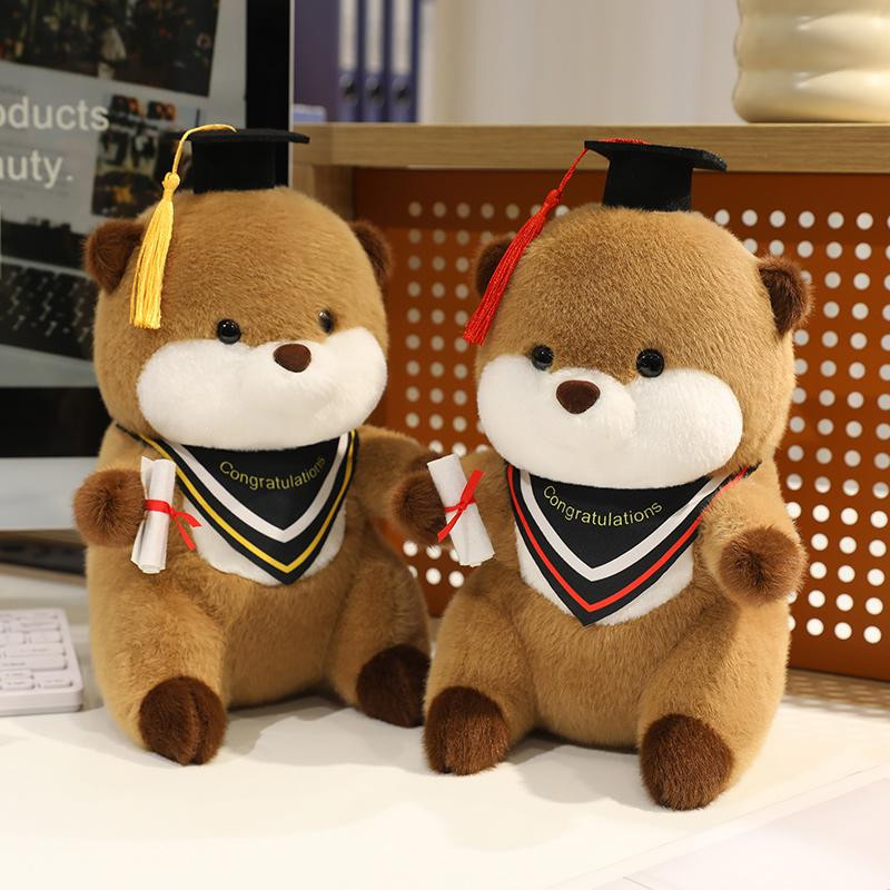 GDzaccly Doktor Absolvent Otter Plüschtier Puppe 25cm - Bild 4