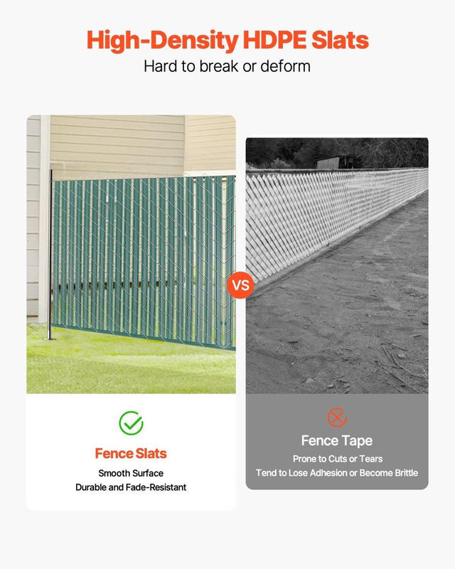 Buying Solutions MB Sichtschutzstreifen für Maschendrahtzaun, doppelwandig mit Flügeln, Farbe: Grün, für 1,22 m hohe Zäune - Bild 4