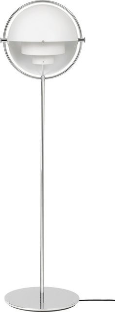 Gubi Multi Lite Stehleuchte in Weiß und Silber, verstellbar und modern - Bild 1
