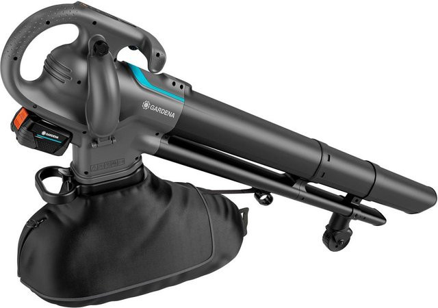Gardena PowerJet Collect Akku Laubbläser und Sauger in Grau - Bild 1