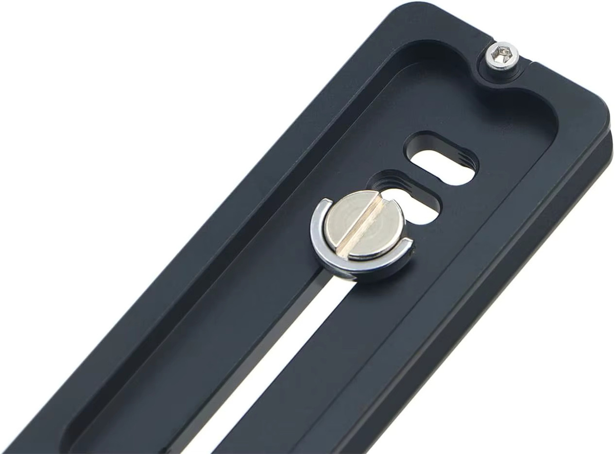 SETTO Universal-Schnellwechselplatte PU-300 in Schwarz aus Metall, passend für Arca-Swiss-Standard für Stativ-Kugelköpfe, B/T/H: 300 x 150 x 120 mm - Bild 3