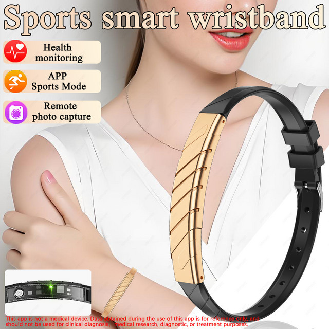 Paazomu Bildschirmloser Fitness-Tracker in Schwarz mit Herzfrequenz-, Schlaf- und Blutsauerstoffüberwachung sowie Schrittzähler für Damen und Herren - Bild 1