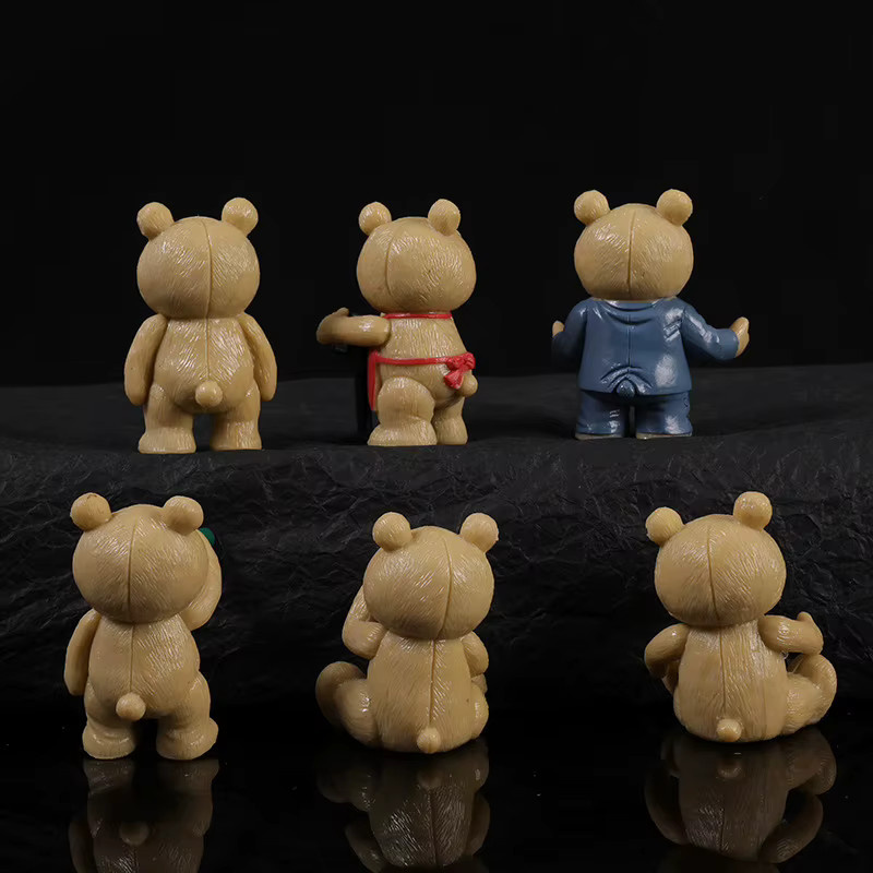 TAKARA TOMY Teddybär Figuren, 6-teiliges Set, Anime Cartoon Bär Puppe - Bild 2