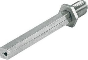 HOPPE Rollenwechselstift FDW aus verzinktem Eisen, Maße: 8 x 140 mm, Farbe: Silber - Bild 1