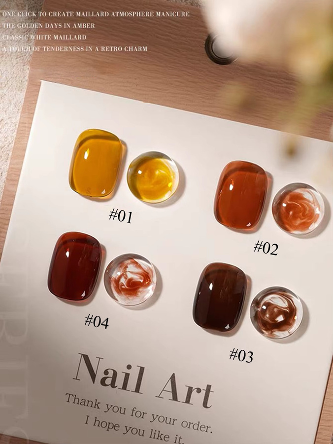 MIANEL Gel-Nagellack, Bernsteinfarben, Glänzend, 12 ml - Bild 4