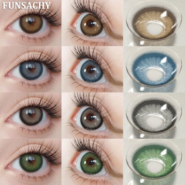 FUNSACHY Kontaktlinsen, braun, grau, blau - Bild 1