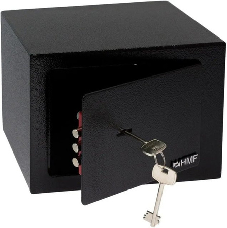 HMF Tresor Schlüssel Möbeltresor Schwarz B/T/H: 23 x 17 x 17 cm