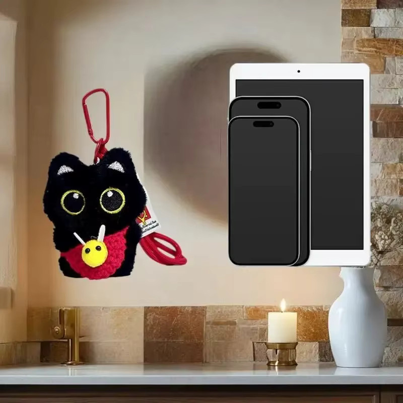 JPXB Plüsch-Schlüsselanhänger, schwarze Katze, Spielzeug - Bild 3