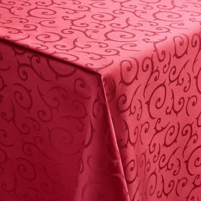 PULSIVA Tischdecke Mega in Burgund mit floralem Muster, rechteckig, B: 130 cm, L: 220 cm - Bild 1