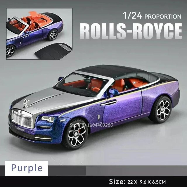 Linyi toy car Rolls-Royce Dawn Phantom Sportwagen Modell, 1:24, mit Licht und Sound, ab 14 Jahren - Bild 1