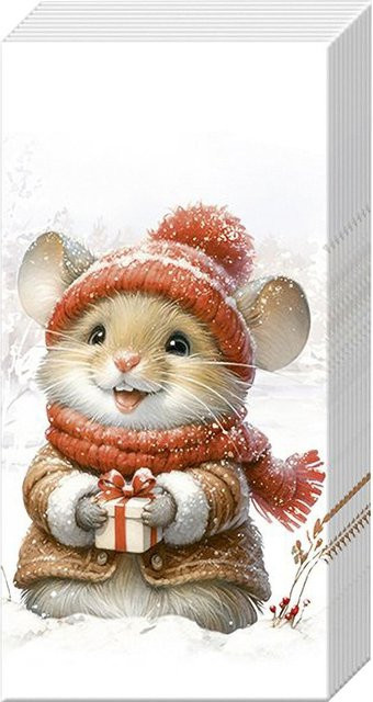 Papiertaschentücher Elly Mäuschen Winter Multi - Bild 1
