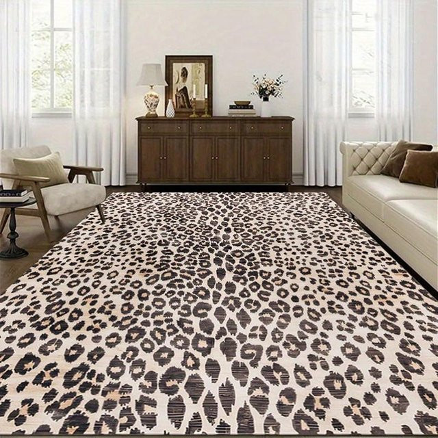 Lodestar Teppich mit Leopardenmuster in Multicolour, B/T: 80 x 50 cm - Bild 1