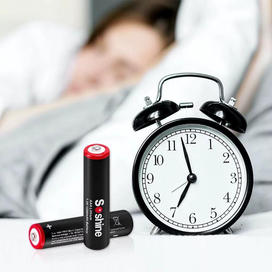 Soshine AAA Lithiumbatterie 1,5 V mit 1200 mAh in Schwarz - Bild 3