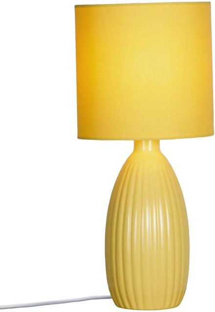 PR Home Uno Tischleuchte aus Keramik in Gelb, B/T/H: 16 x 37 x 37 cm - Bild 1