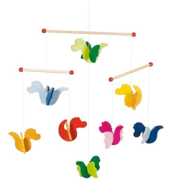 Goki Holz-Mobile Drachen in Mehrfarbig für Babys - Bild 1