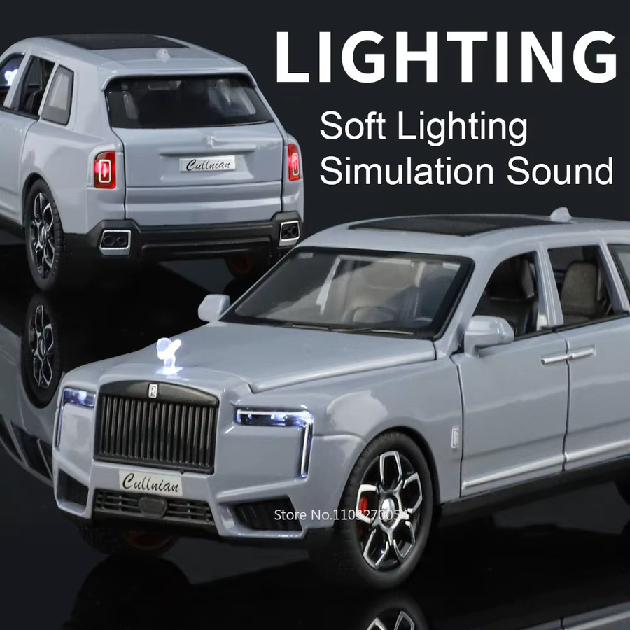 MAKEDA Rolls-Royce Cullinan Dawn Modell, 1:32, Metall, mit Licht und Sound - Bild 3