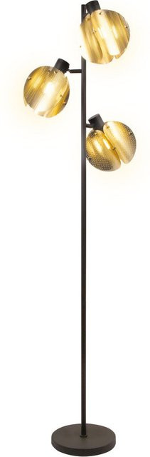 Osram DECOR Folded Globe Stehleuchte in Gold/Messing mit 3x E27 Fassungen - Bild 1