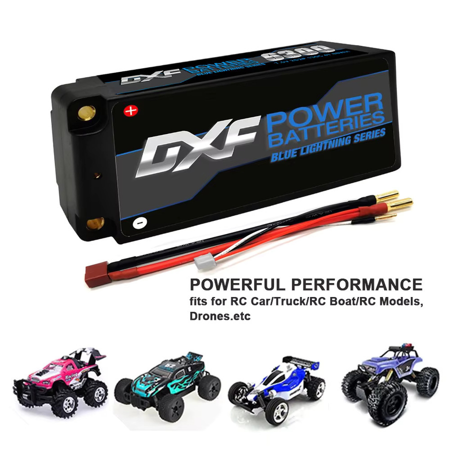Dxf Lipo 2s Shorty Graphen Batterie Hv, 7,6 V 6300mah 130c, 4mm 5mm Kugel - Bild 5