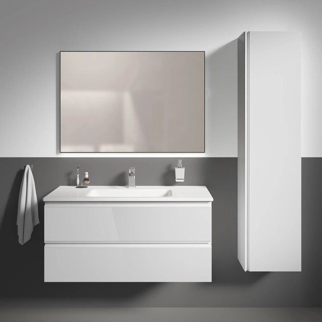 Ideal Standard Waschtisch-Paket Connect E mit Möbelwaschtisch und Unterschrank in Weiß, Breite: 100 cm - Bild 1