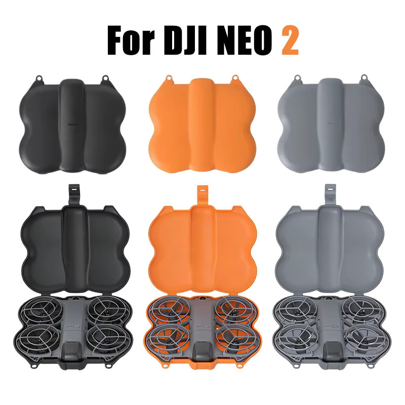 DJI Schutzhülle für DJI Neo und NEO 2 Drohne, Schmetterlingsförmige Tragetasche in Grau mit Aufprallschutz und Staubschutz - Bild 4