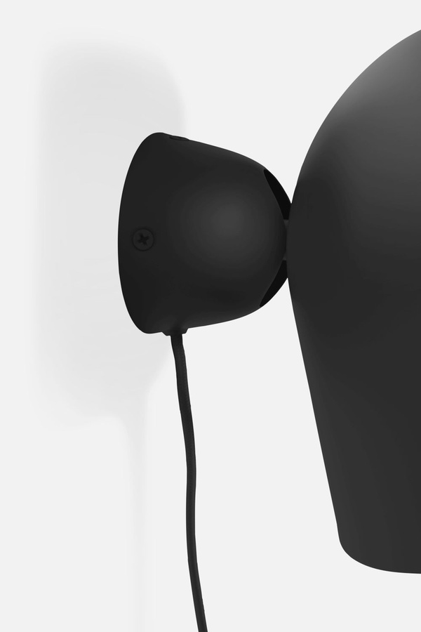 Woud Kuppi Wandleuchte 2.0 in Schwarz mit minimalistischem Design - Bild 2