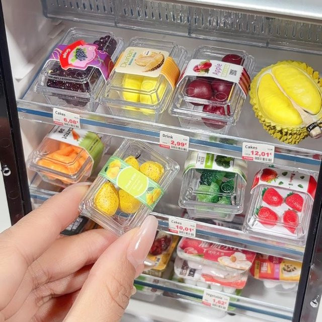 DOWMOO Puppenzubehör, Miniatur-Lebensmittel Supermarkt-Gemüse Obst, 1-teiliges Set - Bild 1