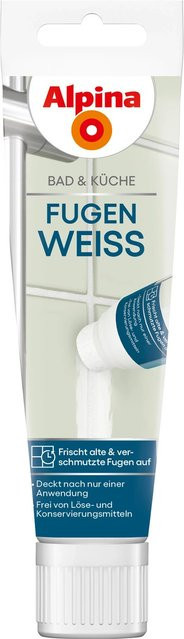 Alpina Fugenweiß für Bad und Küche in Weiß, 100 ml - Bild 1