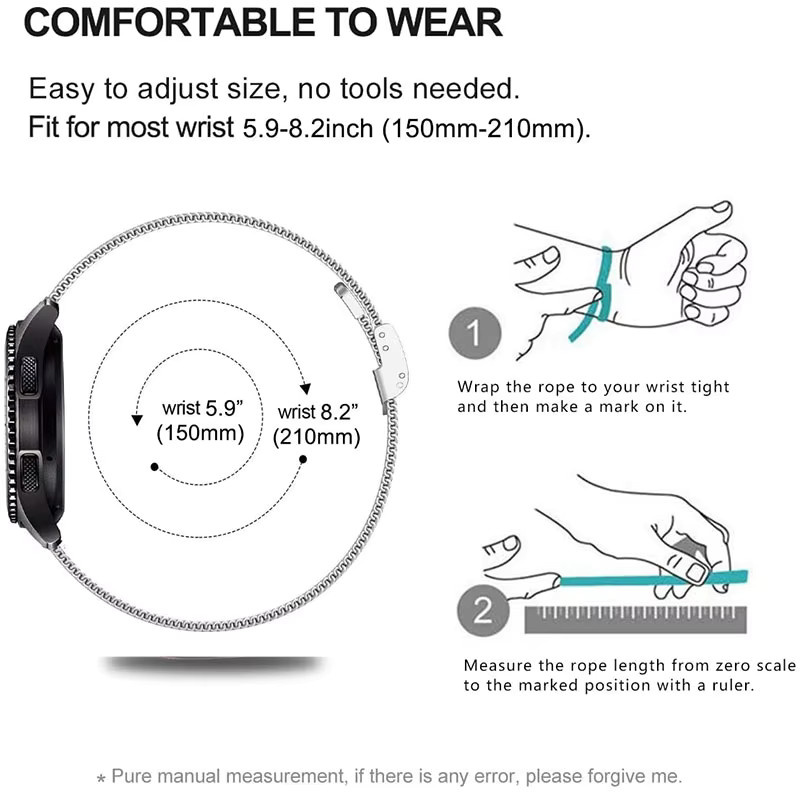Uhrenarmband Edelstahl, Milanese, Silber, Huawei Watch Fit 4/Fit 3 - Bild 2