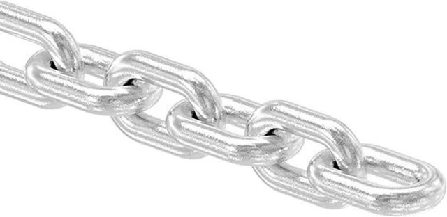 FeNau Kurzgliedrige Kette aus Edelstahl V4A in Silber, Durchmesser: 6 mm, DIN 766 - Bild 1