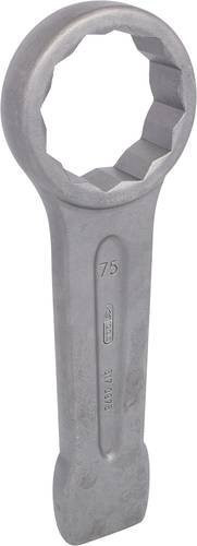 KS Tools Schlag-Ringschlüssel aus Chrom-Vanadium-Stahl in Grau, Schlüsselweite 75mm - Bild 1