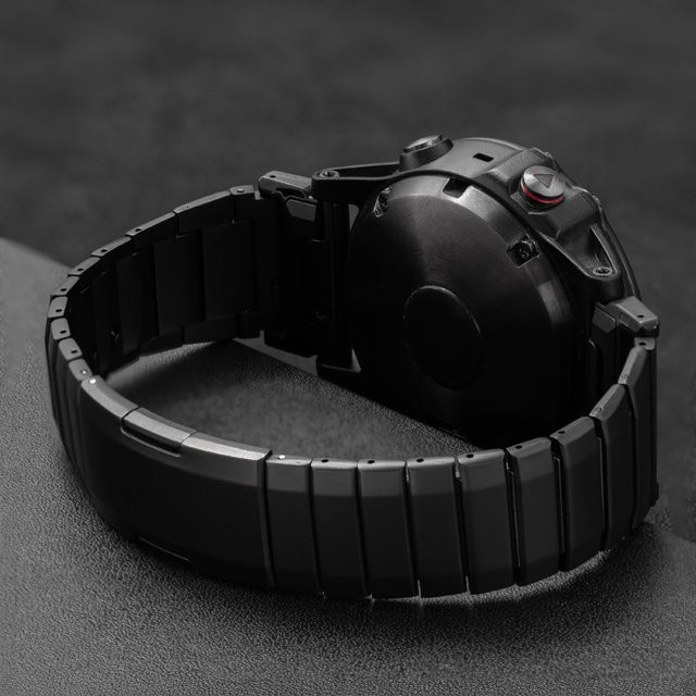 OAKCHARM Uhrenarmband Edelstahl, 26 22 mm, Schwarz, Unisex - Bild 1