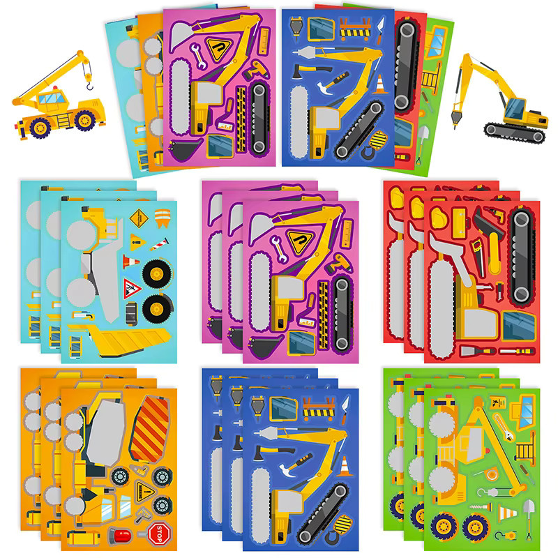 TMZ Scrapbook-Aufkleber Set mit 6 Blättern in Multicolour für DIY-Gestaltung und Puzzles - Bild 2