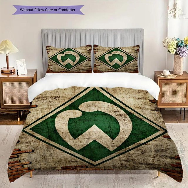 Manus Home SV Werder Bremen Bettwäsche Set in Grün mit 1 Bettbezug und 2 Kissenbezügen, B/H: 140 x 200 cm - Bild 1
