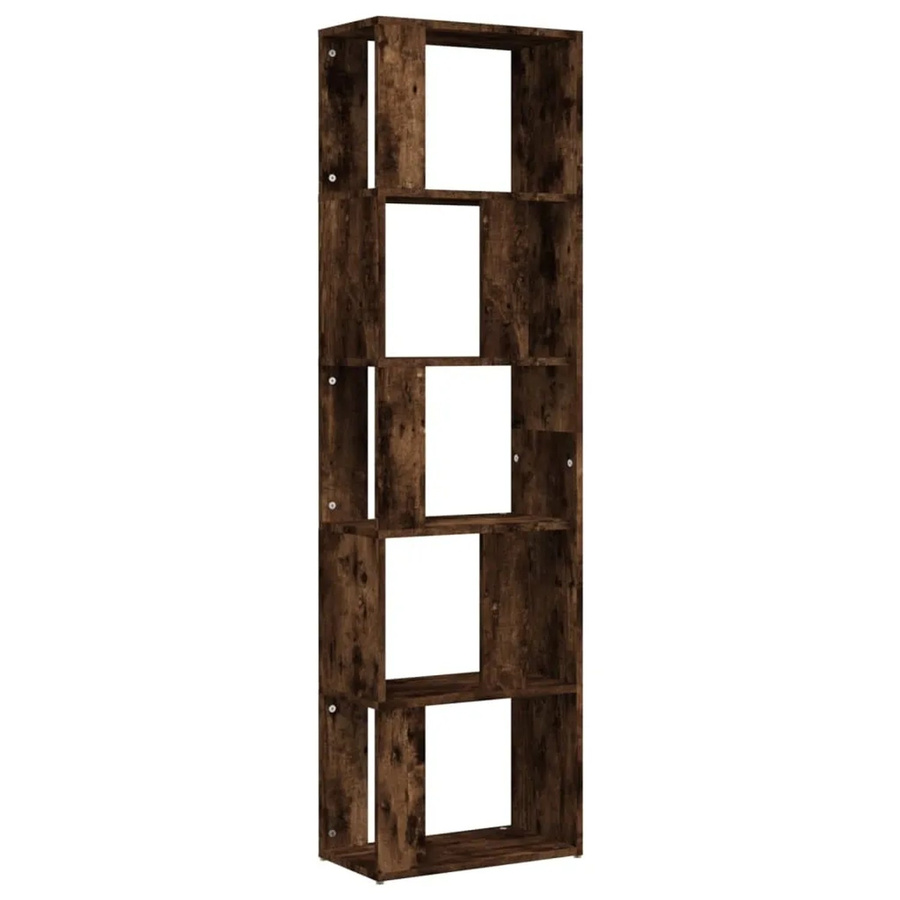 vidaXL Bücherregal Räuchereiche in Braun aus Holzwerkstoff, B/T/H: 45 x 24 x 160 cm - Bild 2