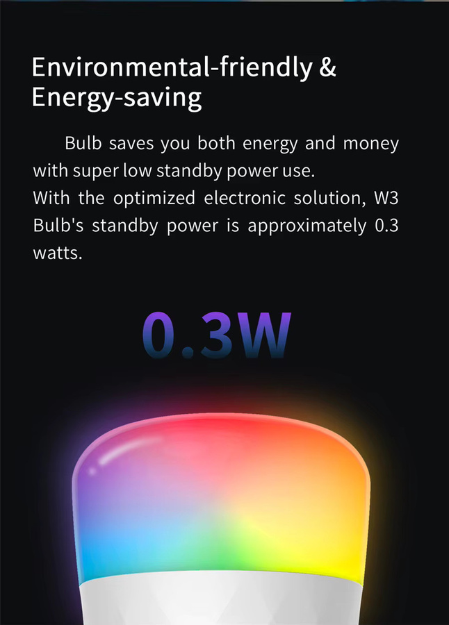 Yeelight Smart LED-Birne W3 E26 Weiß mit Wifi und Sprachsteuerung für Mi Home, Alexa und Google Assistant - Bild 4