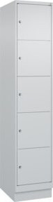 C+P Schließfachschrank Classic PLUS mit Sockel, 1 Abteil, Farbe Lichtgrau, H x B x T: 195 x 40 x 50 cm - Bild 1