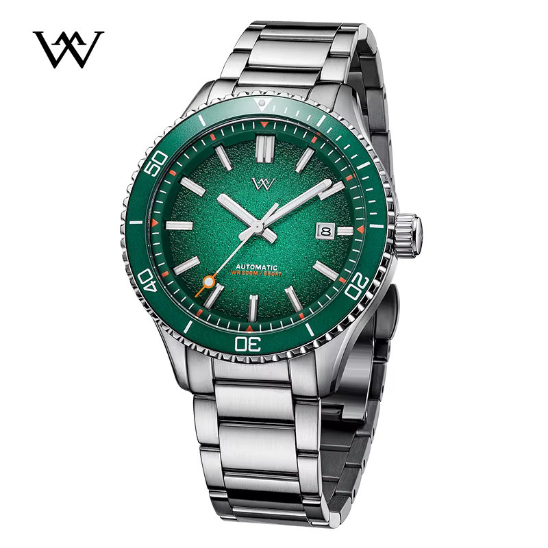 Welly Merck Taucheruhr, Automatik, Edelstahl, Saphirglas, Herren - Bild 2