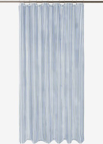 Jotex EMMY Duschvorhang blau gestreift aus Polyester, wasserdicht und blickdicht, Höhe: 200 cm, Breite: 180 cm - Bild 1